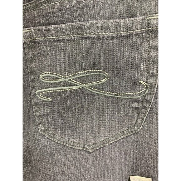 Style & Co Jeans Size 6 Grey Straight Leg Cool Stretch Denim Mid Rise Women New - Picture 6 of 8